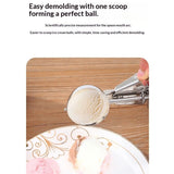 Commercial-Grade Thumb Press Food Disher/Ice Cream Scoop, Stainless Steel, Design Digger Handle Fruit(Purple-40mm)