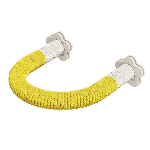 2 pack Bird Stand U Shape Hemp Rope Wood Parrot Perches for Small Birds, Macaw Cockatiels Love Birds Finches,Bird Training Educational Stand Toys (M) In Australia - Darrahopens