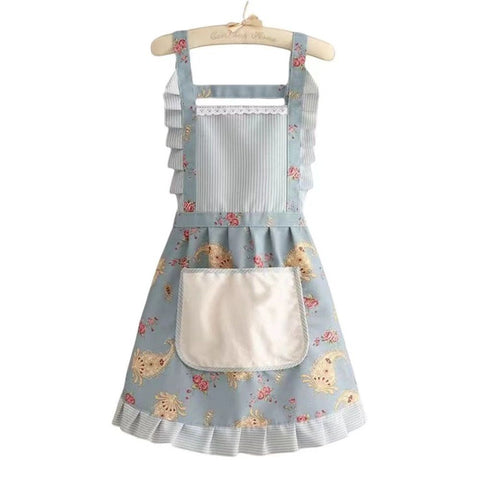 Fashion Womens Cooking Baking Apron | Ladies, Woman, Kitchen Chef Aprons with Pocket,Cute Floral Apron,Kitchen Chef Apron,Suitable for Kitchen Cooking In Australia - Darrahopens