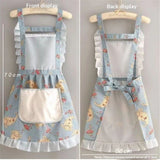 Fashion Womens Cooking Baking Apron | Ladies, Woman, Kitchen Chef Aprons with Pocket,Cute Floral Apron,Kitchen Chef Apron,Suitable for Kitchen Cooking In Australia - Darrahopens
