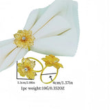 24 Pack Flower Napkin Rings Holders Clear Décor Dinner Party Wedding Christmas Gathering,Christmas Dinner Delicate Serviette Buckles In Australia - Darrahopens