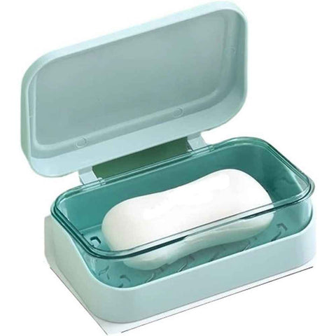 2 pack Soap Holder with Drainage Lid Compact 13.2*8*5cm Bar Soap Container for Bathroom and Kitchen Waterproof Saver Box with Water Filter（only boxs） In Australia - Darrahopens