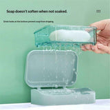 2 pack Soap Holder with Drainage Lid Compact 13.2*8*5cm Bar Soap Container for Bathroom and Kitchen Waterproof Saver Box with Water Filter（only boxs） In Australia - Darrahopens