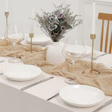 2 pack tablecloth 10FT Rustic & Boho Farmhouse Gauze Cheese for Easter Spring Outdoor Wedding Party Baby Shower Birthday Decor（Only tablecloth）