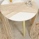 2 pack tablecloth 10FT Rustic & Boho Farmhouse Gauze Cheese for Easter Spring Outdoor Wedding Party Baby Shower Birthday Decor（Only tablecloth）