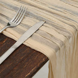 2 pack tablecloth 10FT Rustic & Boho Farmhouse Gauze Cheese for Easter Spring Outdoor Wedding Party Baby Shower Birthday Decor（Only tablecloth）