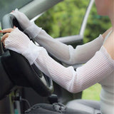 2 pairs Women's Long Tulle Gloves Lace Semi Sheer Ruffle Sleeves Fingerless Gloves Sunscreen Dress Costume Accessory In Australia - Darrahopens