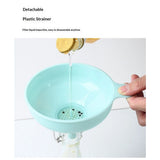 Wide Mouth Kitchen Funnel, Food Grade Plastic Cooking Canning Funnel with Spouts for Filling Wide and Regular, Spray Dropper Oil Bottle Jug Spices Shampoo Sauce