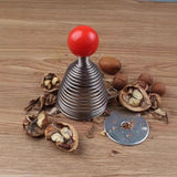 Spring Nut Sheller, Walnut Cracker Opener Tool and Machine, Nut Crackers, Ergonomic Nutcracker, Pecan Peeler Pliers, Chestnut Cutter Tool, Nut Crusher, Nut Breaker, Nutcracker Chestnut Clip
