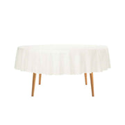 Round Tablecloth - 72 Inch Ivory Round Table Cloth for 24 to 48 Inch Round Tables - Heavy Duty Washable Fabric - for Buffet Table, Holiday Party, Dinner, Wedding & Baby Shower In Australia - Darrahopens