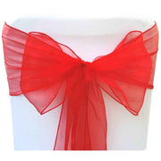 Pack of 15 PCS Chair Sashes Wider Dining Chair Bows Ribbon Tie Back for Wedding Party Birthday Bridal Shower Reception Event Banquet Home Chair Cover Decoration - big red
