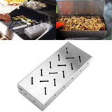 Smoker Box for Charcoal & Gas Grill Stainless Steel - BBQ Wood Chip Smoker Box, Enhance Grilling Flavors for BBQ, 22*9.6*4cm In Australia - Darrahopens
