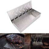 Smoker Box for Charcoal & Gas Grill Stainless Steel - BBQ Wood Chip Smoker Box, Enhance Grilling Flavors for BBQ, 22*9.6*4cm In Australia - Darrahopens