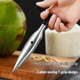 4 qty - Coconut Opener Tool for Fresh GREEN Young Fruit Black Handle Easy Grip,Safe and Convenient Coco Drill Punch Tool In Australia - Darrahopens