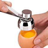 2 pack Egg topper cutter, stainless steel egg opener for raw, soft or hard boiled eggshell, Egg opener and egg clipper