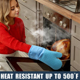 BPA-Free Soft Silicone 4 Piece Oven Mitts & Pot Holders Set - Ultra Heat Resistant Oven Mitts - Long Slip Resistant Pot Holders, Flexible Oven Gloves In Australia - Darrahopens