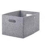 Large Felt Storage Basket with Handles, Open Bin for Shelves, Books, Toys, Laundry & Home Organization (Gray) In Australia - Darrahopens
