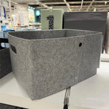 Large Felt Storage Basket with Handles, Open Bin for Shelves, Books, Toys, Laundry & Home Organization (Gray) In Australia - Darrahopens