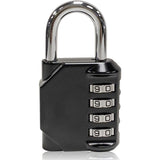 4 Pack Combination Lock, 4 Digit Combination Padlock, Outdoor Waterproof Padlock for School Gym Locker Lock, Padlocks with Code, Sports Locker Luggage Locks (Black) In Australia - Darrahopens