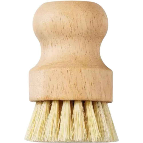 2 pack Cast Iron Scrub Brush, Palm Brush Kitchen Dish Scrubber with Natural Bamboo Wood Handle and Densely Packed Bristles Protects Nonstick Cast Iron Seasoning During Dishwashing In Australia - Darrahopens
