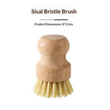 2 pack Cast Iron Scrub Brush, Palm Brush Kitchen Dish Scrubber with Natural Bamboo Wood Handle and Densely Packed Bristles Protects Nonstick Cast Iron Seasoning During Dishwashing In Australia - Darrahopens