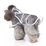 Dog Raincoat Jacket Reflective Adjustable Hooded Pet Poncho Rain Coat for Small Dogs Clear for Outdoor Adventures - M（Only raincoat） In Australia - Darrahopens