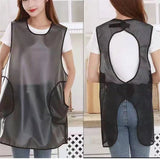 Waterproof Plus Size Aprons for Women Men with Pockets Adjustable for Cooking Dish Washing ,Waterproof Apron for Cooking Cleaning Work（gray） In Australia - Darrahopens