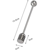 2 pack Honey Dipper Sticks, Solid Stainless Steel Honey and Syrup Dipper Stick Long Handle Honey Spoon Stirrer Mixing Tool for Honey Pot Jar Containers honey jar In Australia - Darrahopens