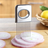 2 pack Onion Holder for Slicing, Stainless Steel Onion Slicing Rack, Lemon Slicer Vegetable Cutter, Home Kitchen Tools, Fruit, Lemon Slice Aids In Australia - Darrahopens