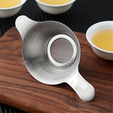 4 Pack Stainless Steel Mini Strainer Fine Mesh Tea Funnel Coffee Filter with Double Handles (silvery) In Australia - Darrahopens
