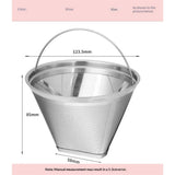 Coffee Filter Reusable Coffee Filter Stainless Steel Coffee Filter. Durable Stainless Steel Filter for Sustainable Brewing