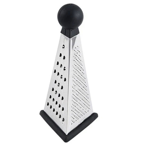 Kitchen Craft Box Grater with Pyramid Design, Stainless Steel, 24 cm, Silver/Black, for Potato, Chocolate, Parmesan, Ginger In Australia - Darrahopens