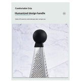 Kitchen Craft Box Grater with Pyramid Design, Stainless Steel, 24 cm, Silver/Black, for Potato, Chocolate, Parmesan, Ginger