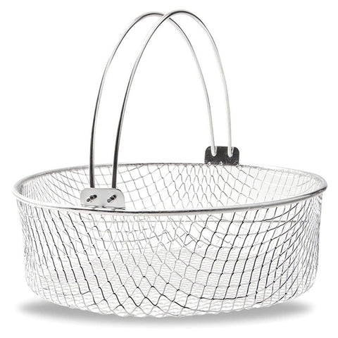 Air Fryer Basket, Air Fryer Replacement Accessory Mesh Basket with Handle, Round Stainles Steel Steamer Basket for Air Fryer, Instant Pot, Oven, Steamer Basket, Household Frying Food Basket In Australia - Darrahopens