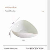 2 pack Coffee Beans Dosing Cup Coffee Dosing Tray Ceramic Dose Vessel Loose Leaf Tea Vessel Single Dose Measuring Tray, white In Australia - Darrahopens