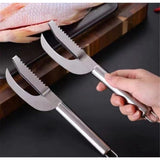 2 pack Fish Scales Scraping Tool, Multifunction Stainless Steel Fish Scale Knife Fish Cleaning Kit,Fish Scale Remover for Home Market Restaurant Use In Australia - Darrahopens