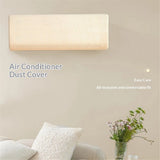 Air Conditioner Cover 29.5-37.7 Inch Knitted Elastic Cloth Dustproof for Wall-Mounted Units Split Indoor AC Covers（beige） In Australia - Darrahopens