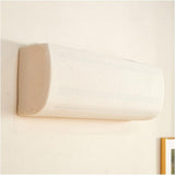 Air Conditioner Cover 29.5-37.7 Inch Knitted Elastic Cloth Dustproof for Wall-Mounted Units Split Indoor AC Covers（beige）
