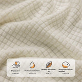 Air Conditioner Cover 29.5-37.7 Inch Knitted Elastic Cloth Dustproof for Wall-Mounted Units Split Indoor AC Covers（beige）