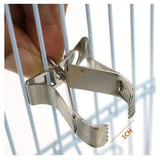6 pcs Stainless Steel Clips Pet Feeder Bird Food Holder Parrot Cage Supplies Pet Supply Cuttlebone Clamp Clamps Birds Cage Food Clip Parrot Fixed Birdcage Fruit Fork