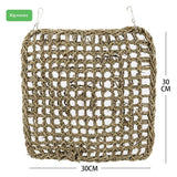 Bird Foraging Wall Toy - Climbing Rope Net for Parakeet, Cockatiel, Finch, Parrot - Durable, Non-Toxic Bird Toy - Indoor, All Ages, 30*30cm In Australia - Darrahopens