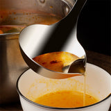 Oil Separating Stainless Steel Soup Ladle/Grease Trap Long Spoon/Fat Separator Serving Spoon/Healthy Lifestyle/Kitchen Accessory
