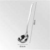 Oil Separating Stainless Steel Soup Ladle/Grease Trap Long Spoon/Fat Separator Serving Spoon/Healthy Lifestyle/Kitchen Accessory