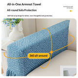 2Pcs Couch Arm Covers, Armrest Cover for Sofa, Sofa Arms Covers Washable Arms,Skin-Friendly for Pets (one on the left and one on the right)（Sofa gloves only） In Australia - Darrahopens