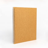 B5 Spiral Notebook/Spiral Journal Unruled, Thick Blank Paper & Hard Kraft Cover, 60 Sheets (120 Pages), 3-Pack, 9.8" x 6.65"