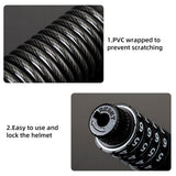 Combination Bike Lock Cable- Resettable Combination Lock, Anti-Theft Coiled Secutiry Cable for Bicycles, Kayaks, Paddle Boards, Gates and Outdoor Gear (5 FT)