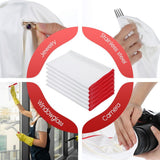 6 Pcs Wine Glass Polishing Cloths Large Microfiber Cleaning Cloths 23.6 x 15.7 Inch Lintless Towels for Drying Wine Glasses Cleaning Window Stemware Dishes Glassware,Only Wine Glass Polishing Cloths