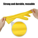 6 Pairs Rubber Cleaning Gloves,Reusable Dishwashing Gloves,Household Dish Gloves for Washing,Cleaning,Kitchen,Painting, Gardening, Pet Care,Extra Thickness,Non-Slip,11.8"
