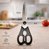 All-Purpose Kitchen Shears, Heavy-Duty Stainless Steel, Detachable Scissors with Comfortable Grip, Dishwasher Safe, 8.2-Inch