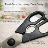 All-Purpose Kitchen Shears, Heavy-Duty Stainless Steel, Detachable Scissors with Comfortable Grip, Dishwasher Safe, 8.2-Inch